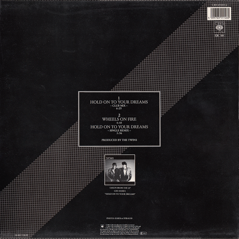 The Twins (12" Maxi Single) Hold On To Your Dreams
