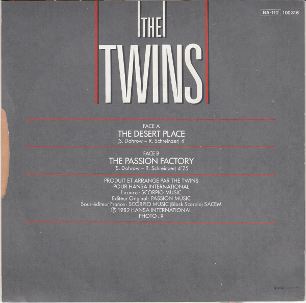 The Twins (7" Single) The Desert Place