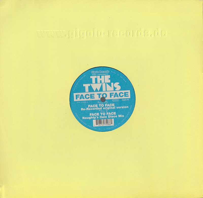 The Twins (12" Maxi Single) Face To Face - Heart To Heart - Italo Disco Mix
