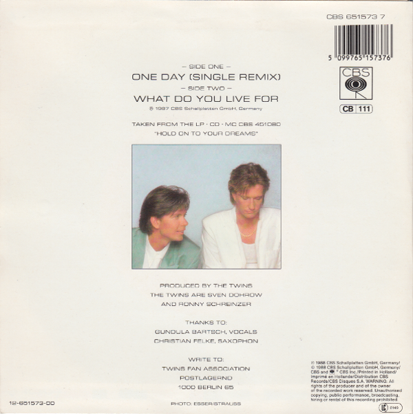 The Twins (7" Single) One Day