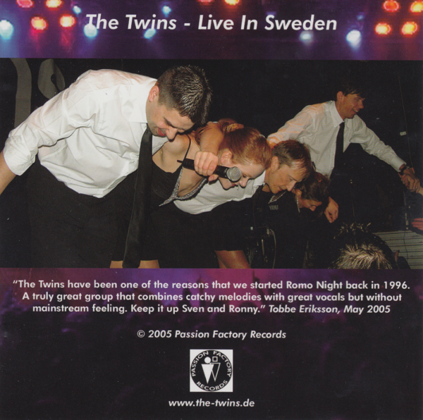 The Twins (CD) Live In Sweden