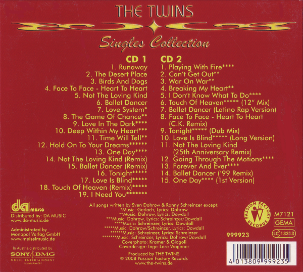 The Twins (CD) Singles Collection