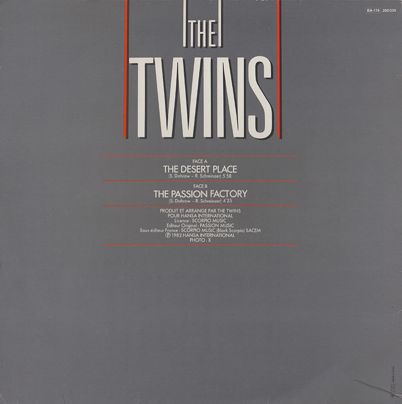 The Twins (12" Maxi Single) The Desert Place
