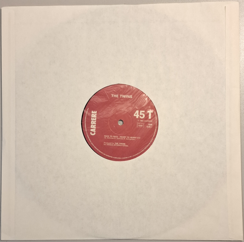 The Twins (12" Maxi Single) Face To Face - Heart To Heart